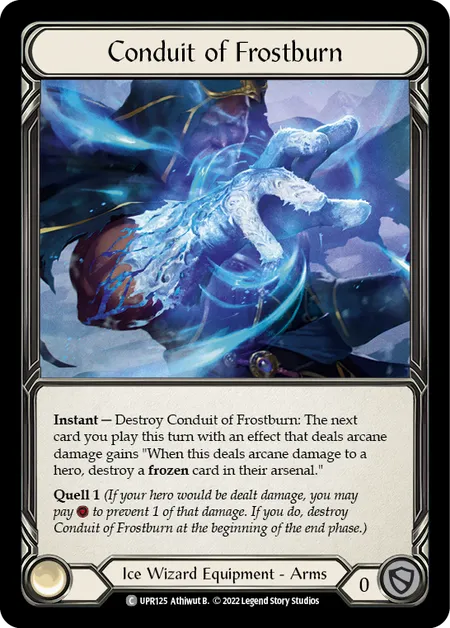 (UPR125) Flesh & Blood TCG Uprising Single: Conduit of Frostburn (Rainbow Foil)  Common