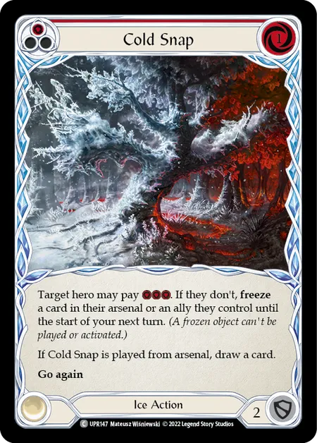 (UPR147) Flesh & Blood TCG Uprising Single: Cold Snap (Red) (Regular)  Common
