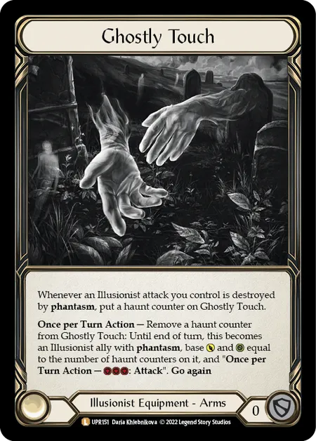 (UPR151) Flesh & Blood TCG Uprising Single: Ghostly Touch (Cold Foil)  Legendary