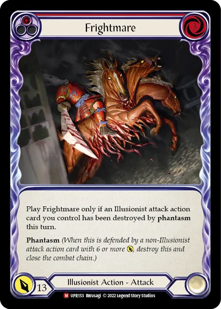 (UPR153) Flesh & Blood TCG Uprising Single: Frightmare (Rainbow Foil)  Majestic