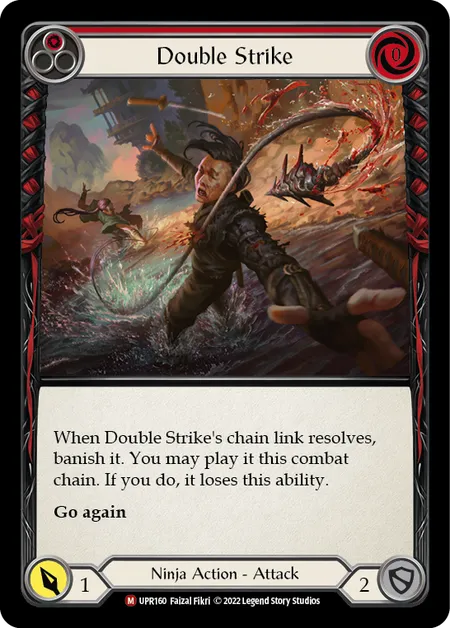 (UPR160) Flesh & Blood TCG Uprising Single: Double Strike (Rainbow Foil)  Majestic