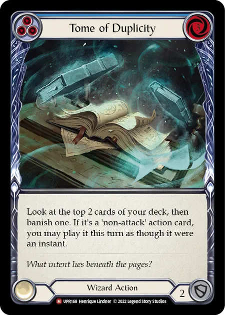 (UPR168) Flesh & Blood TCG Uprising Single: Tome of Duplicity (Rainbow Foil)  Majestic