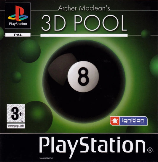 Playstation: Archer Maclean's 3D Pool