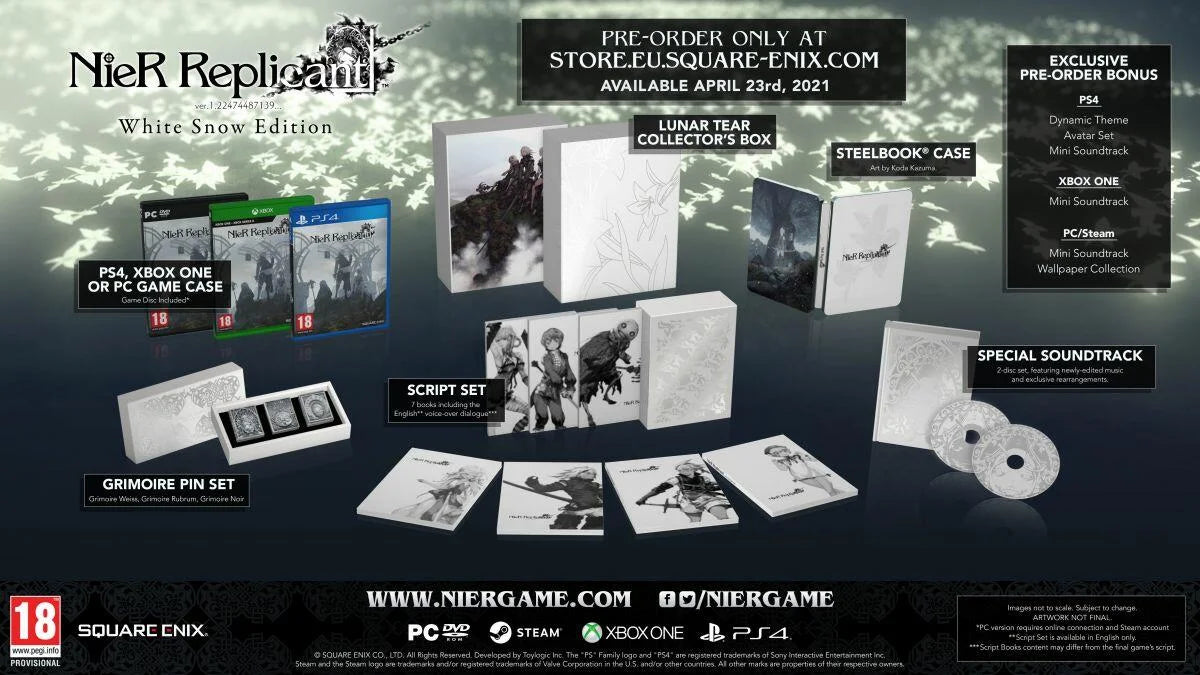Playstation 4: NieR Replicant Ver.1.22474487139 [White Snow Edition]
