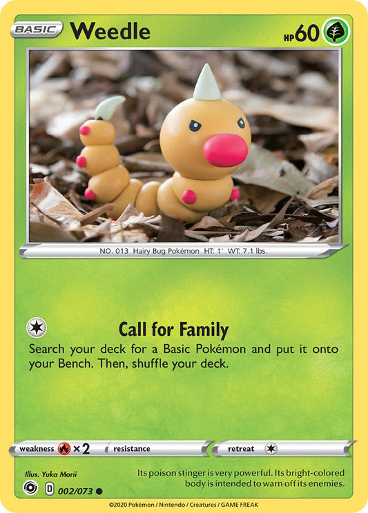 (002/073) Pokemon TCG Champion������s Path Single: Weedle  Common