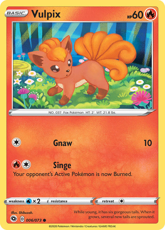 (006/073) Pokemon TCG Champion������s Path Single: Vulpix  Common