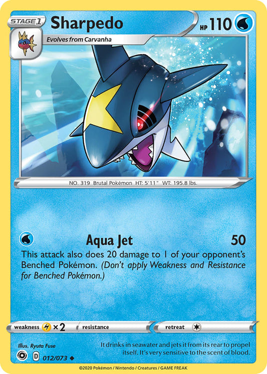 (012/073) Pokemon TCG Champion������s Path Single: Sharpedo  Uncommon