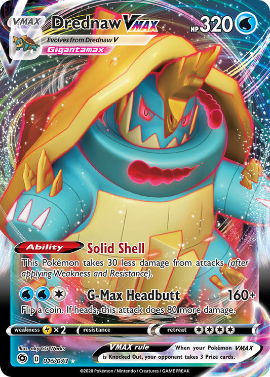 (015/073) Pokemon TCG Champion������s Path Single: Drednaw VMAX  Ultra Rare
