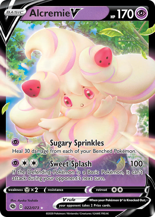 (022/073) Pokemon TCG Champion������s Path Single: Alcremie V  Ultra Rare