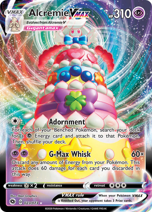 (023/073) Pokemon TCG Champion������s Path Single: Alcremie VMAX  Ultra Rare