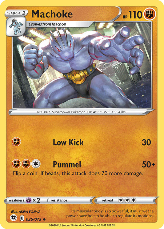 (025/073) Pokemon TCG Champion������s Path Single: Machoke  Uncommon
