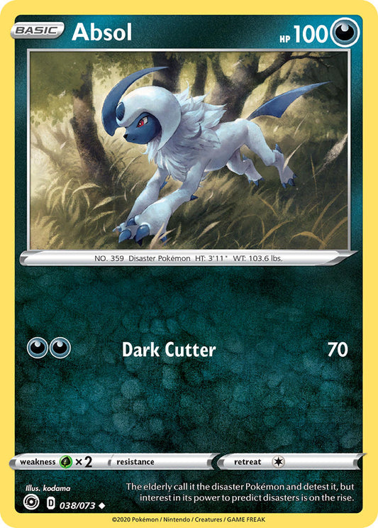 (038/073) Pokemon TCG Champion������s Path Single: Absol  Uncommon