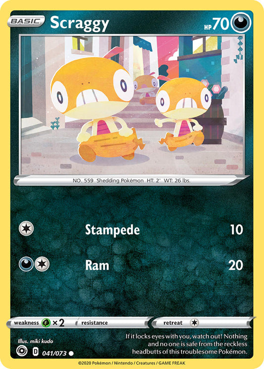 (041/073) Pokemon TCG Champion������s Path Single: Scraggy  Common