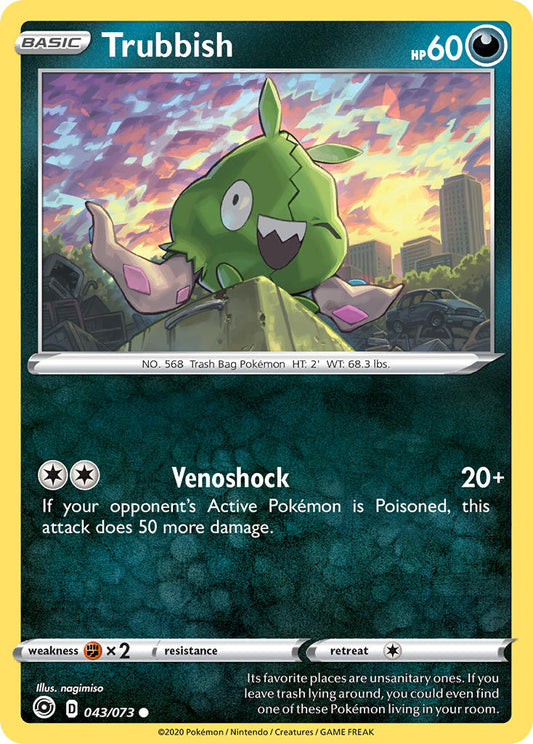 (043/073) Pokemon TCG Champion������s Path Single: Trubbish Reverse Holo Common