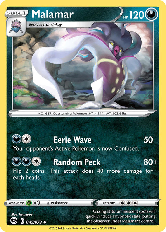 (045/073) Pokemon TCG Champion������s Path Single: Malamar Reverse Holo Uncommon