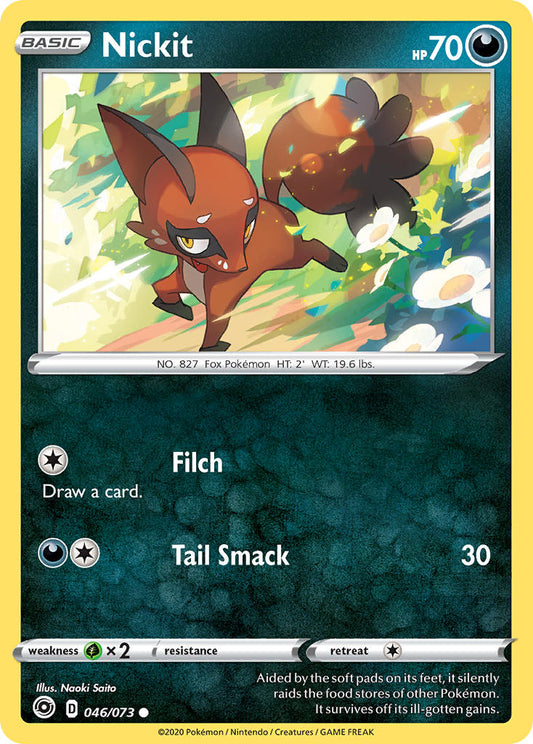 (046/073) Pokemon TCG Champion������s Path Single: Nickit Reverse Holo Common