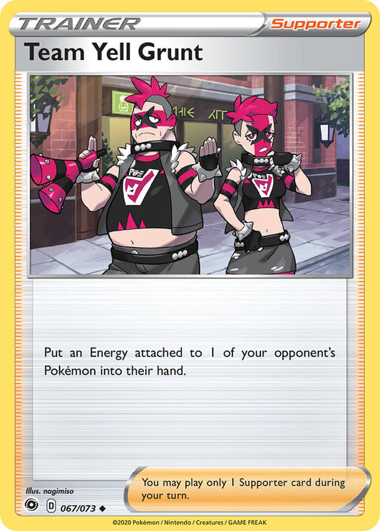 (067/073) Pokemon TCG Champion������s Path Single: Team Yell Grunt  Uncommon