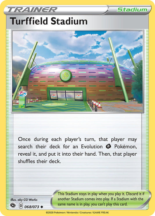 (068/073) Pokemon TCG Champion������s Path Single: Turffield Stadium Reverse Holo Uncommon