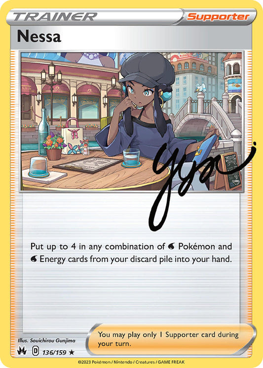 (136/159) Pokemon TCG Crown Zenith Single: Nessa Reverse Holo Holo Rare