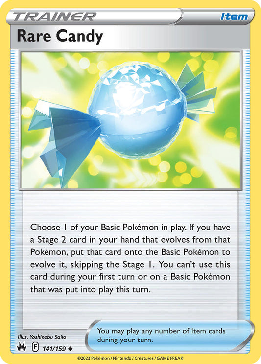 (141/159) Pokemon TCG Crown Zenith Single: Rare Candy Reverse Holo Uncommon