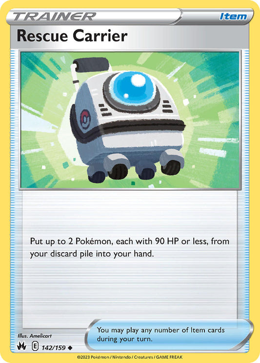 (142/159) Pokemon TCG Crown Zenith Single: Rescue Carrier  Uncommon