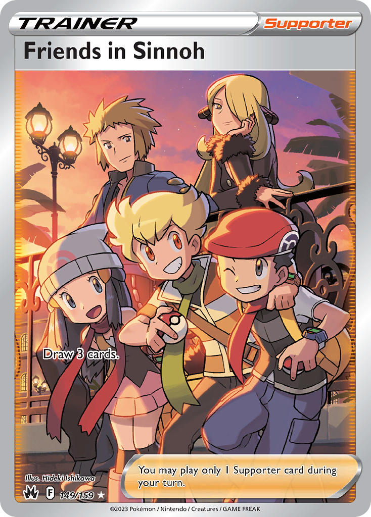 (149/159) Pokemon TCG Crown Zenith Single: Friends in Sinnoh  Ultra Rare