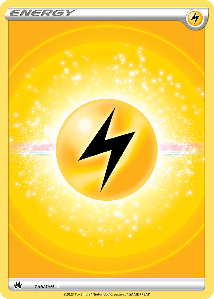 (155/159) Pokemon TCG Crown Zenith Single: Lightning Energy  Ultra Rare