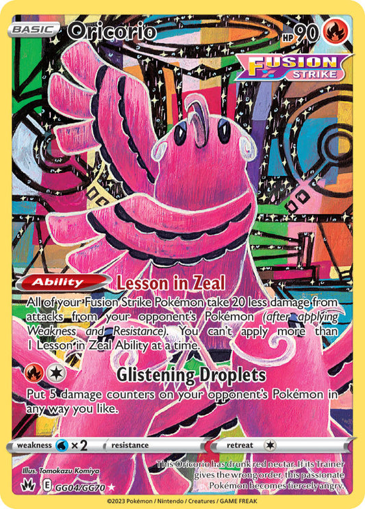 (GG04/GG70) Pokemon TCG Crown Zenith Single: Oricorio  Holo Rare