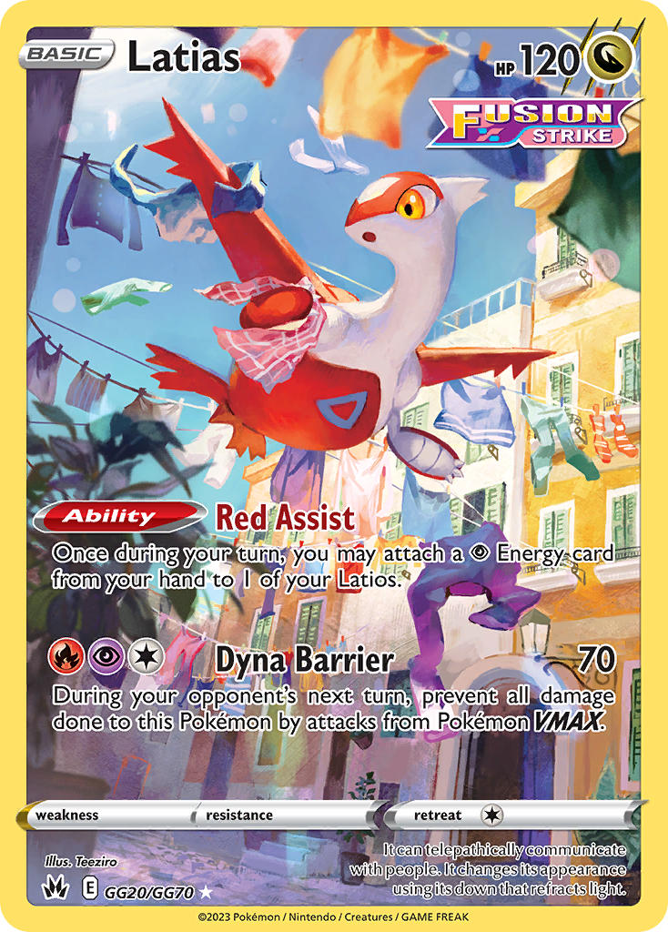 (GG20/GG70) Pokemon TCG Crown Zenith Single: Latias  Holo Rare