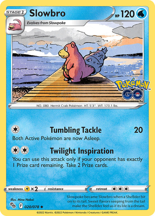 (020/078) Pokemon TCG Pok���mon GO Single: Slowbro Reverse Holo Uncommon