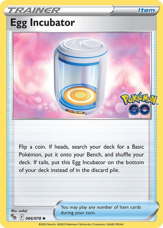 (066/078) Pokemon TCG Pok���mon GO Single: Egg Incubator  Uncommon