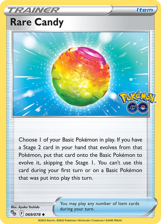 (069/078) Pokemon TCG Pok���mon GO Single: Rare Candy  Uncommon