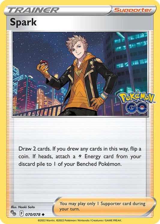 (070/078) Pokemon TCG Pok���mon GO Single: Spark Reverse Holo Uncommon
