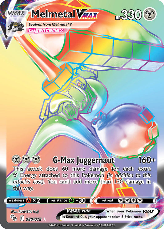 (080/078) Pokemon TCG Pok���mon GO Single: Melmetal VMAX  Secret Rare