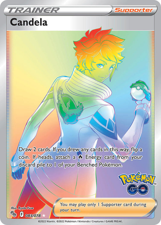 (083/078) Pokemon TCG Pok���mon GO Single: Candela  Secret Rare