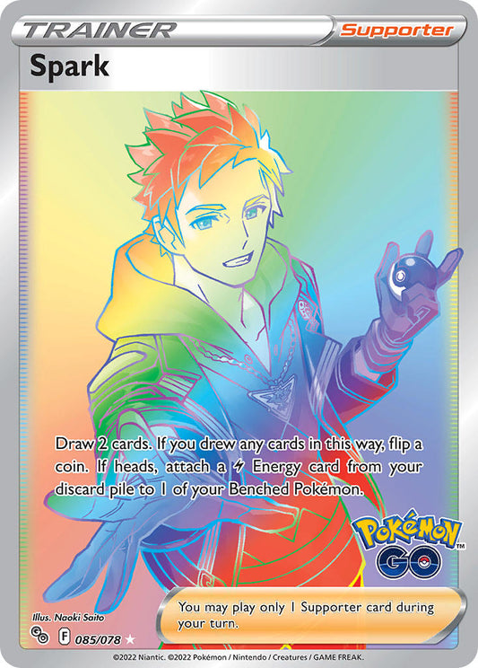 (085/078) Pokemon TCG Pok���mon GO Single: Spark  Secret Rare