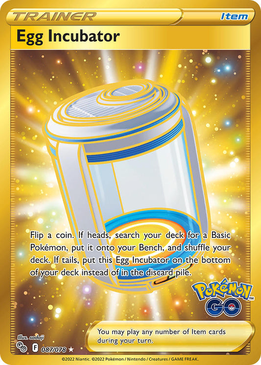 (087/078) Pokemon TCG Pok���mon GO Single: Egg Incubator  Secret Rare