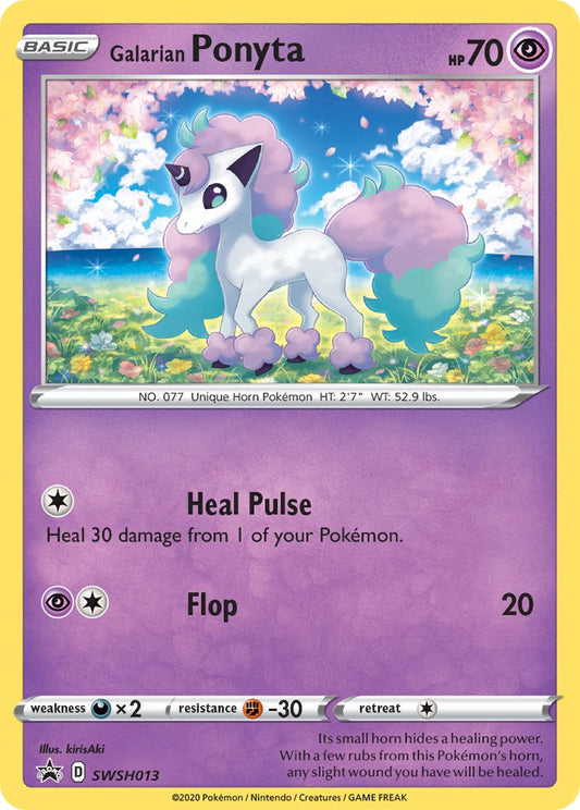 (013) Pokemon TCG SWSH Black Star Promos Single: Galarian Ponyta  Promo