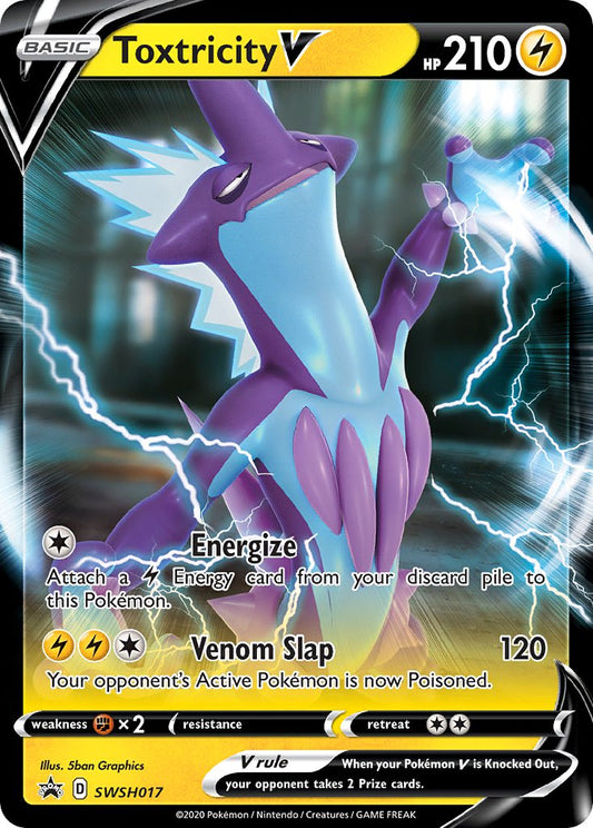 (017) Pokemon TCG SWSH Black Star Promos Single: Toxtricity V  Promo