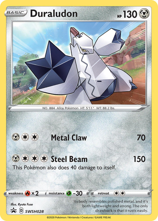 (028) Pokemon TCG SWSH Black Star Promos Single: Duraludon  Promo