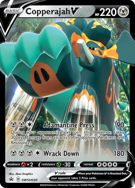 (030) Pokemon TCG SWSH Black Star Promos Single: Copperajah V  Promo