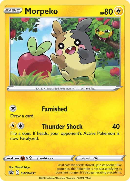(031) Pokemon TCG SWSH Black Star Promos Single: Morpeko  Promo
