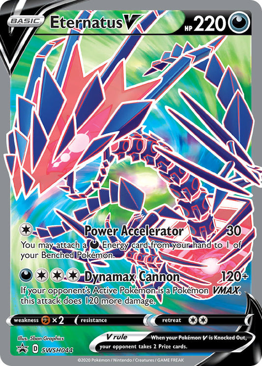 (044) Pokemon TCG SWSH Black Star Promos Single: Eternatus V  Promo