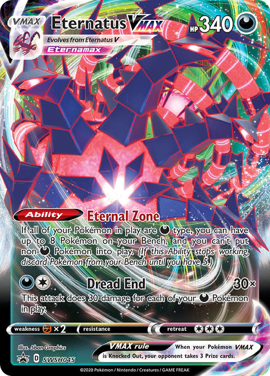 (045) Pokemon TCG SWSH Black Star Promos Single: Eternatus VMAX  Promo