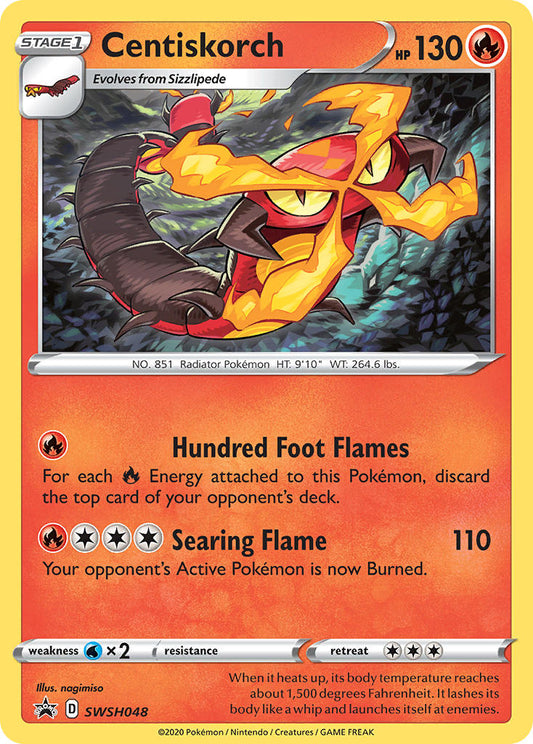 (048) Pokemon TCG SWSH Black Star Promos Single: Centiskorch  Promo
