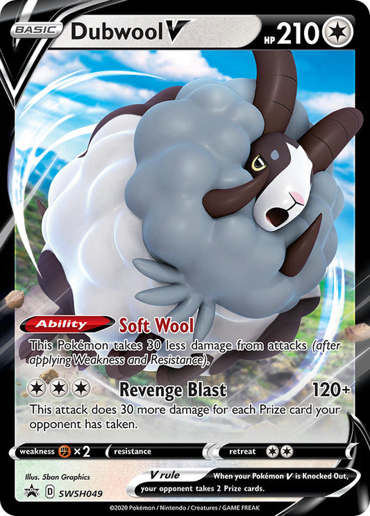 (049) Pokemon TCG SWSH Black Star Promos Single: Dubwool V  Promo