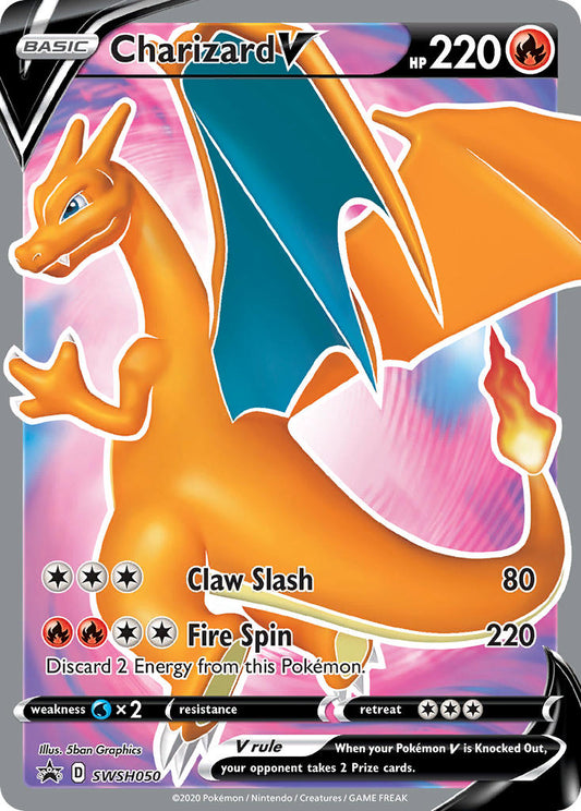 (050) Pokemon TCG SWSH Black Star Promos Single: Charizard V  Promo