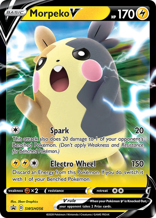 (056) Pokemon TCG SWSH Black Star Promos Single: Morpeko V  Promo