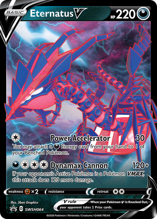 (064) Pokemon TCG SWSH Black Star Promos Single: Eternatus V  Promo