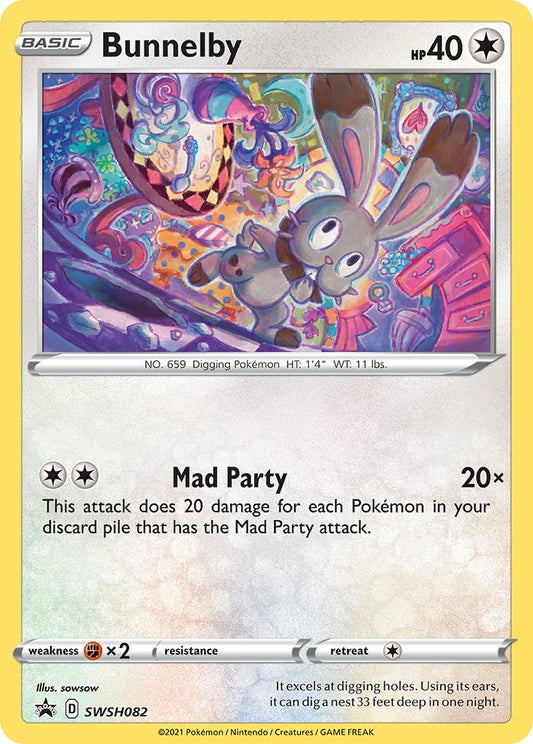 (082) Pokemon TCG SWSH Black Star Promos Single: Bunnelby  Promo